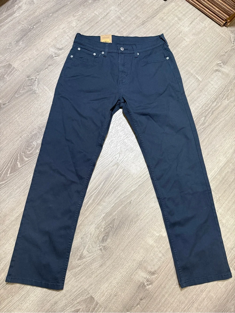 Levi’s 505 Navy Regular Fit Stretch Jeans